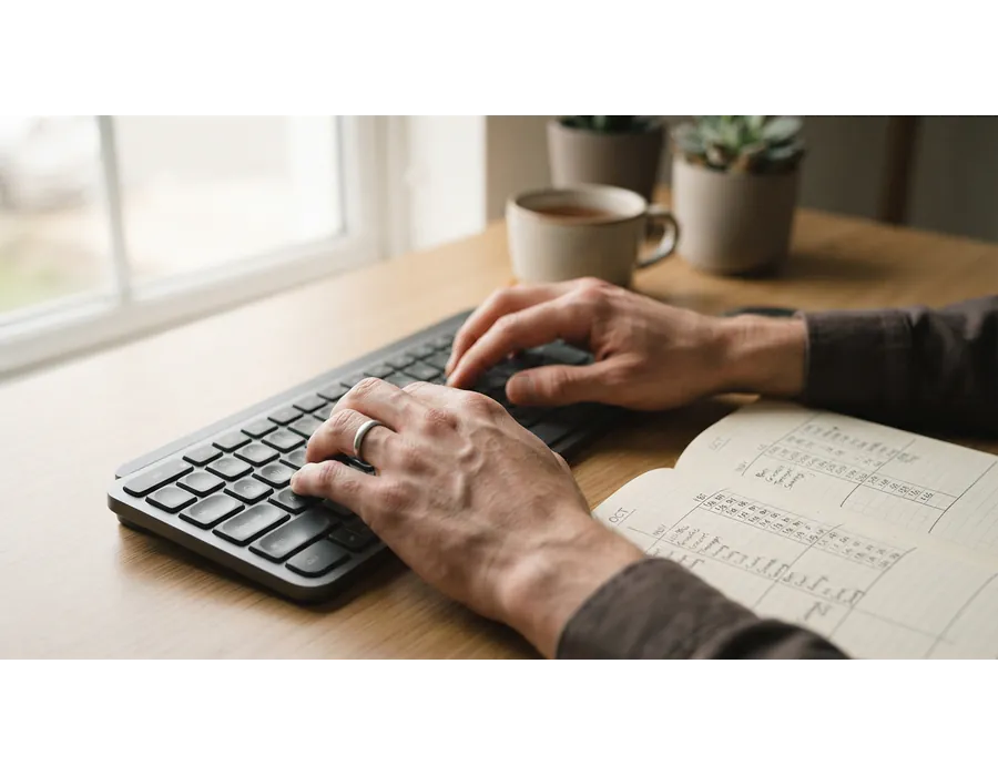 A tracker maintaining a high target spend ratio spent three hours every Sunday categorizin